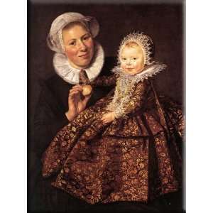  Catharina Hooft with her Nurse 12x16 Streched Canvas Art 