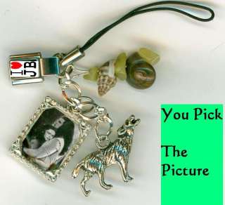 Twilight Inspired, Jacob & Bella cell phone charms  