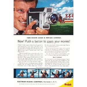  1961 Ad Kodak Zoom 8 Reflex Movie Camera Original Vintage 