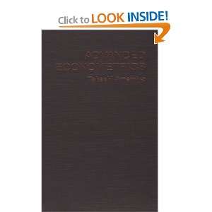  Advanced Econometrics [Hardcover] Takeshi Amemiya Books