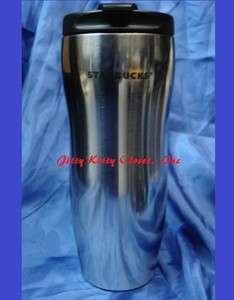   MIRROR CHROME STAINLESS STEEL TRAVEL TUMBLER CUP LIMITED 12 oz 2008