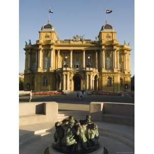  Croatian National Theatre, Neo Baroque Architecture Dating 