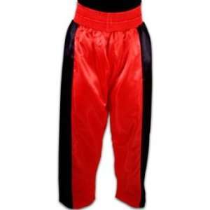  Valor Boxing Pants Poly Red/Blk Strp Sz 7 Sports 