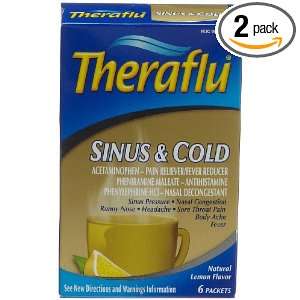   Sinus & Cold 6 Count Boxes (Pack of 2)