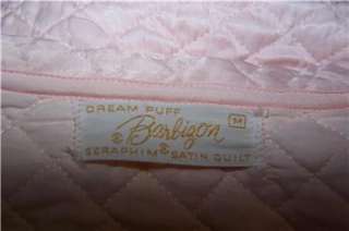 Vintage 40s 50s Barbizon Seraphim Satin Quilt pink bed jacket Dream 