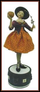 BEAUTIFUL 1940S STYLE HALLOWEEN WITCH DOLL PATTERN~MAGICAL  