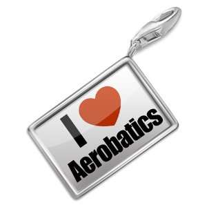  FotoCharms I Love Aerobatics   Charm with Lobster Clasp 