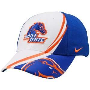   Broncos White Conference Red Zone Flex Fit Hat