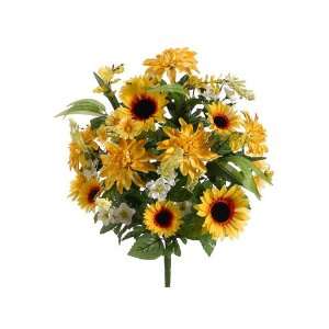  Artificial 26 Yellow/White Sunflower/Dahlia/Daisy/Dancing 