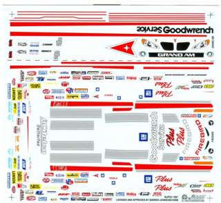   25th imsa can am ho scale decals 1 64th 1 43rd scale decals other