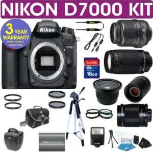 Nikon 18 105mm VR Lens + Nikon 70 300mm Lens + .40x Wide Angle Fisheye 