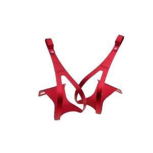 MKS Alloy Toe Clips   Large   RED 