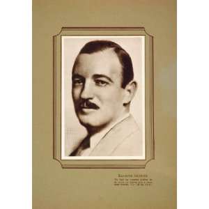  1925 Raymond Griffith Silent Film Lithograph Portrait 