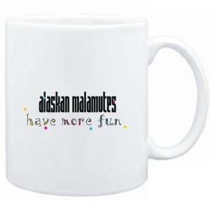  Mug White Alaskan Malamutes have more fun Dogs Sports 
