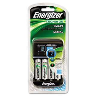 Energizer Recharge Smart Charger, 4 AA Batteries, EA   EVECHP4WB4 