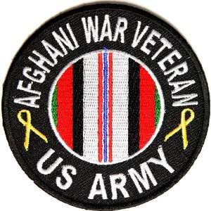  US Army Afghan War Veteran Patch, 3 inch, small 