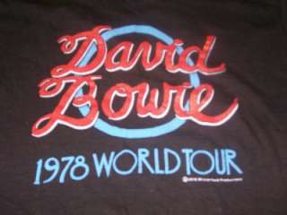 vintage DAVID BOWIE 1978 Winterland Tour t shirt S wow  