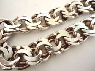 VTG UNISEX CHUNKY HEAVY 47g 925 MEXICO MEXICAN STERLING SILVER CHAIN 