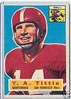 1956 Topps Football #86 Y .A. Tittle San Francisco 49s