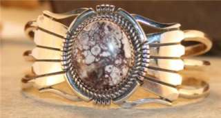 Navajo ROY BEGAY Crazy Horse & Sterling Silver Bracelet  
