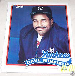Topps MLB Yankees Dave Winfield Folder # 260 1989 New  