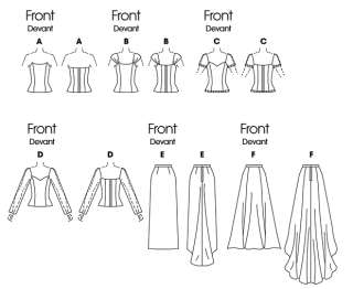 Butterick 4131 Bridal Eve Top & Fish Tail Skirt Pattern  