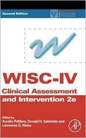 WISC IV Clinical Assessment and Intervention Scientist Practitioner 