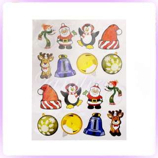   of 75pcs Christmas Theme Stickers wall window home decor party favour