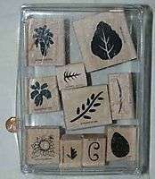 STAMPIN UP FLOWERS LEAVES BRANCHES 10 RUBBER STAMPS  