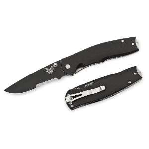  Benchmade Torrent 3.6 Black Finish Combo Edge Assisted 