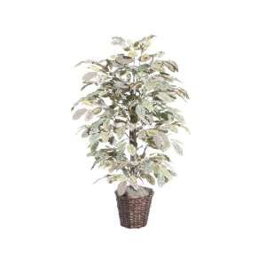  4 Potted Artificial Golden Apple Bush Tree
