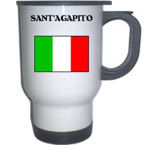  Italy (Italia)   SANTAGAPITO White Stainless Steel Mug 