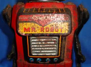 Old Vintage Battery Operated Mr. Robot from Japan 1950  