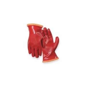  JOMAC PC889L Glove,Red,PVC/NBR,Poly,L,Pr
