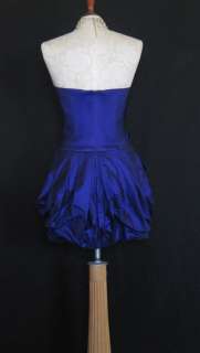 NWT Jessica McClintock 54313 Purple Stretch Taffeta Short Bubble Dress 
