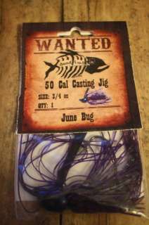 Deadfish Comp 50 CAL CASTING Jig Bass Fishing JUNE BUG  