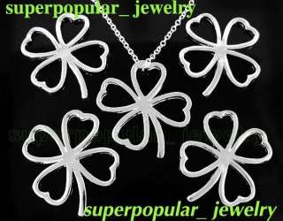 5pc butterfly Pendant fit Necklace silver 5P448Q  