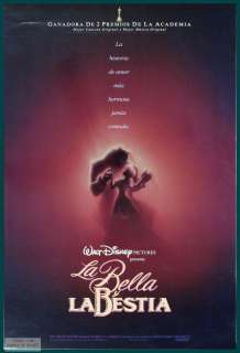 BEAUTY AND THE BEAST Orig Movie Poster Disney  