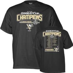  Pittsburgh Penguins Stanley Cup 2009 Championship Roster T 