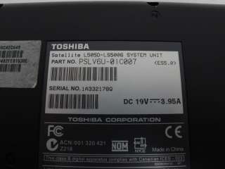 Toshiba Satellite L505D LS5006 Windows Laptop Computer *As Is  