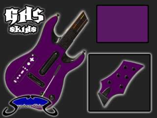 PURPLE Guitar Hero 5 Skin for Wii Console System Controller Vinyl 