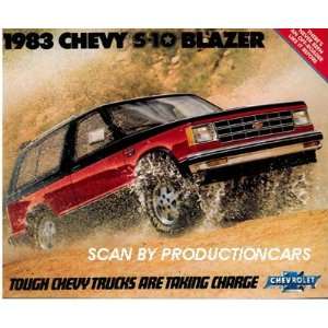 com 1983 Chevrolet S 10 Blazer Original Dealer Sales Brochure   Chevy 