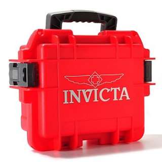 Invicta Mens 6633 Russian Diver Scuba Black & Gold Watch Red 3 Slot 