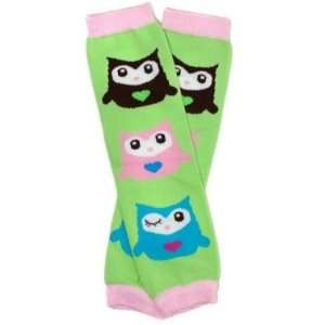 OWL GREEN Baby Leggings/Leggies/Leg Warmers for Cloth Diapers   GIRLS 