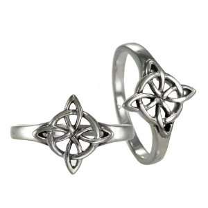   Celtic Quaternary Wiccan Witches Knot Ring (sz 4 15) sz 15 Jewelry