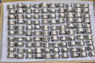 wholesale lot of 36pcs stainless steel rings  