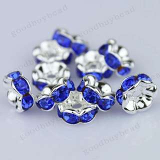   SILVER SPACER LOOSE BEADS JEWELRY FINDINGS WHOLESALE 8MM  