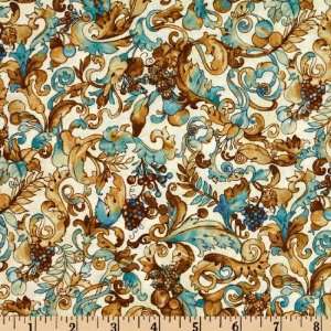 45 Wide Shades Of The Season Swirling Berries Cocoa Fabric By The 