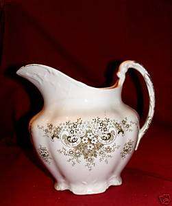 KNOWLES TAYLOR KNOWLES SEMI VITREOUS PITCHER 1879 1881  