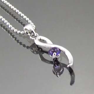 Purple Color Amethyst Dainty Style Charms Pendant 791 (37791)